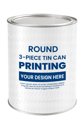 Printed Tin Box For Powdered Milk 900gr D502 (Φ127x162)